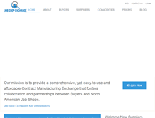 Tablet Screenshot of jobshopexchange.com